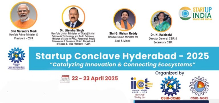 Startup Conclave Organized by IICT, CCMB, and NGRI in Hyderabad