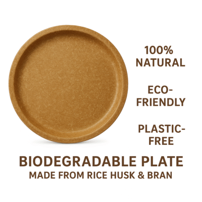 12-Inch Biodegradable Dinner Plate (Pack of 25)